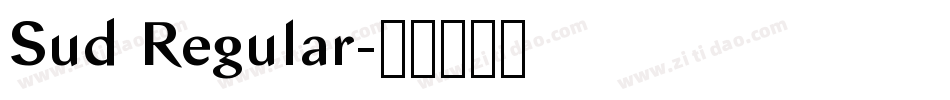 Sud Regular字体转换
